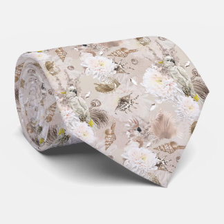 Boho Kaketoe Bloemen Heren Das