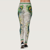 Boho kant en pauwenveren leggings (Achterkant)