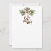 Boho Kerst Houten Krans Doop Kaart (Achterkant)