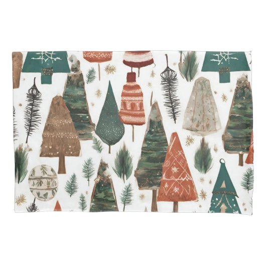 Boho kerst Pattern Kussensloop (Voorkant)