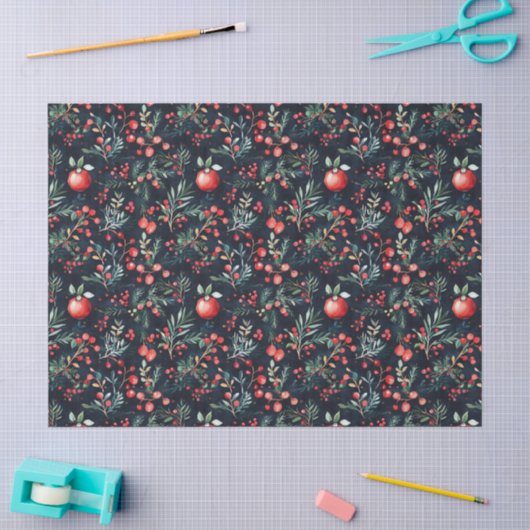 Boho kerst Pattern Tissuepapier (Craft)
