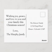 Boho Kerstboom Joy Vrede Liefde Kleurrijk Briefkaart (Achterkant)