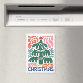 Boho Kerstboom Joy Vrede Liefde Kleurrijk Magneet (Insitu (Vaatwasser))