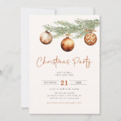 Boho Kerstfeest Winter Uitnodiging (Voorkant)