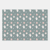 Boho Kerstfeestvieren Inpakpapier Vel (Voorkant)