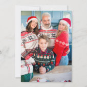 Boho Kerstfoto Retro Holiday (Achterkant)