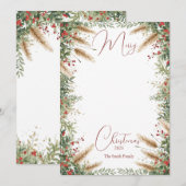 Boho kerstKaart Kaart (Voorkant / Achterkant)