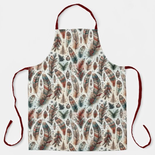 Boho Kerstmis Schort (Voorkant)