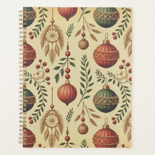 Boho Kerstornamenten Planner (Voorkant)