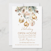 Boho Kerstvakantie open huis sjabloon Kaart (Voorkant)