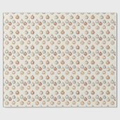 Boho Kerstversieringen Warm Winter Cadeaupapier (Vlak)