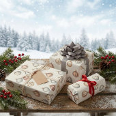 Boho Kerstversieringen Warm Winter Cadeaupapier