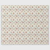 Boho Kerstversieringen Warm Winter Cadeaupapier (Vlak)