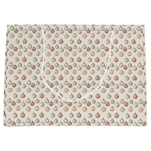 Boho Kerstversieringen Warm Winter Groot Cadeauzakje (Voorkant)