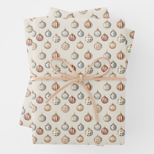 Boho Kerstversieringen Warm Winter Inpakpapier Vel (In situ)