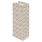 Boho Kerstversieringen Warm Winter Wijn Cadeautas (Achterkant Gekanteld)