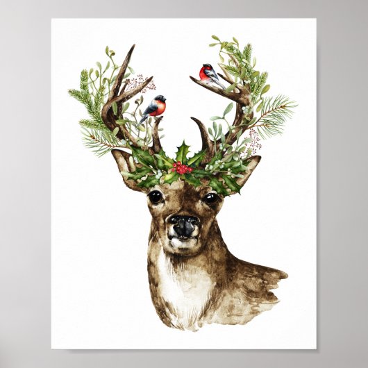 Boho kerstwandafdrukken poster (Voorkant)