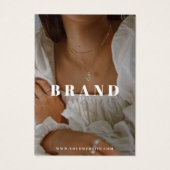 Boho Ketting Display Photo Card Visitekaartje (Achterkant)