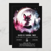 Boho Kinder kattenverjaardag Kaart (Voorkant / Achterkant)