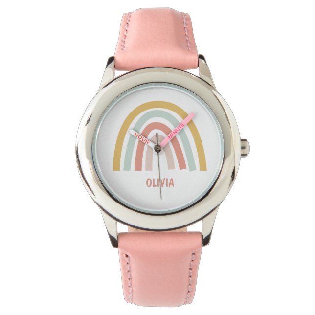 Boho Kinder regenboog Horloge (Voorkant)
