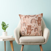 Boho-kinderkamer teddyberen met regenbogen - Aards Kussen (Stoel)