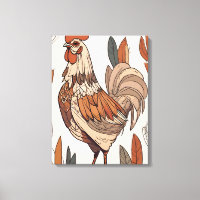 Boho kip Leaf Botanische kunst stijl Modern