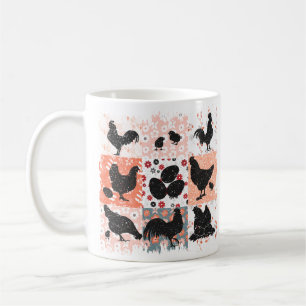 Boho Kippen Cottagecore Esthetische Retro Bloemen Koffiemok