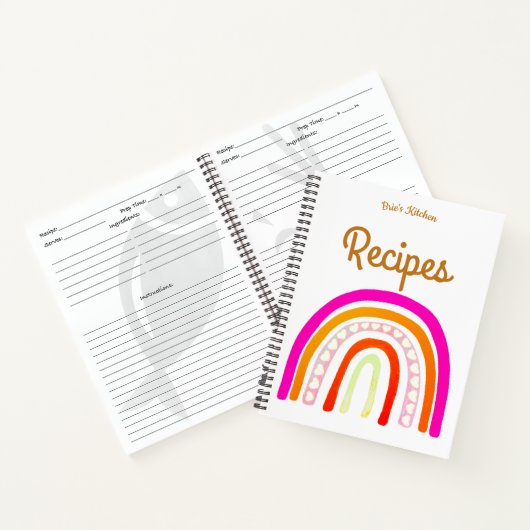 Boho Kitchen Art Recipes Notitieboek (Binnen)