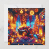 Boho Kitsch Woonkamer Kerstmis (Voorkant)