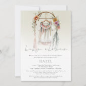 Boho  Kleding Script Boheemse Baby shower Kaart (Voorkant)