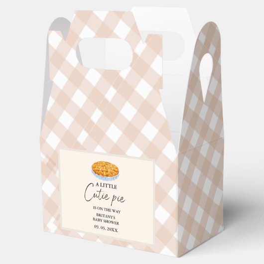 Boho kleine cutie taart Thanksgiving Baby shower Bedankdoosjes (Geopend)