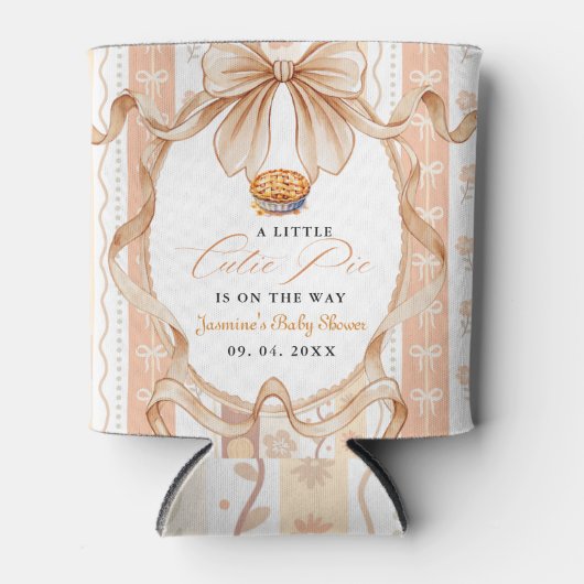 Boho kleine cutie taart Thanksgiving Baby shower Blikjeskoeler (Voorkant)