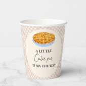 Boho kleine cutie taart Thanksgiving Baby shower Papieren Bekers (Achterkant)