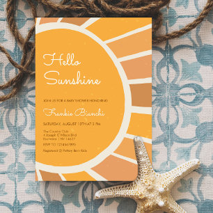 Boho Kleine straal van zonneschijn Baby Shower Kaart