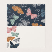 Boho kleine vlinder plaats kaart tafel decor (Buitenkant ongevouwen)