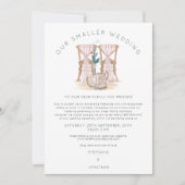 Boho Kleinere Trouwstoelen Afgrootte Aankondiging (Voorkant)