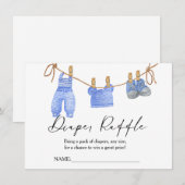 Boho kleren Luierspel voor baby Shower Kaart (Voorkant / Achterkant)