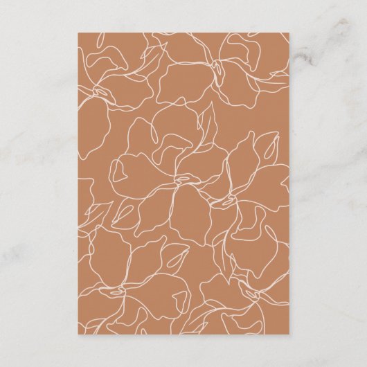 Boho Kleuren Brunch & Bubbels Bruidsuitnodiging Bedankkaart (Achterkant)