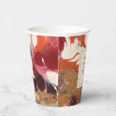 Boho Kleurrijke Abstracte 60ste Verjaardagsfeest Papieren Bekers (Rechts)