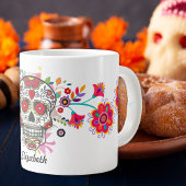 Boho Kleurrijke Dag van de Dode Specialiteit Mok