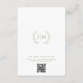 Boho Kleurrijke weide Bloemen Bruiloft Details Kaa Informatiekaartje (Achterkant)