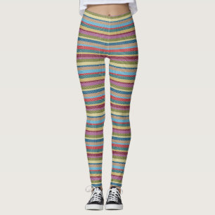 Boho Knit-Look Leggings