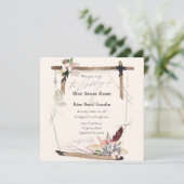 Boho koperen streep kaart (Staand voorkant)