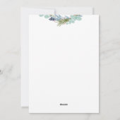 Boho krans Vrolijk Kerstmis Modern Design Feestdagenkaart (Achterkant)