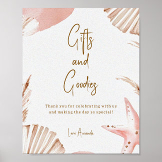 Boho Kust Baby Shower Cadeaus & Attributen Bord Poster