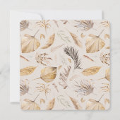 Boho kwekerij Modern Elegant Baby shower Kaart (Achterkant)