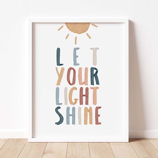 Boho laat je licht poster schijnen