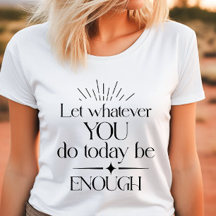 Boho Laat Wat Je Doet Genoeg Zijn Motiverend Tri-Blend Shirt