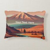 Boho landscape  accent kussen (Achterkant)