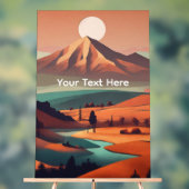 Boho landscape  acryl bord (Neutraal)